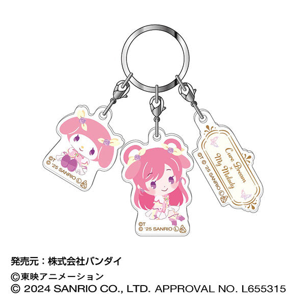 『Yes!プリキュア5GoGo!×サンリオキャラクターズ』3連アクリルキーホルダー 01 キュアドリーム×マイメロディ
